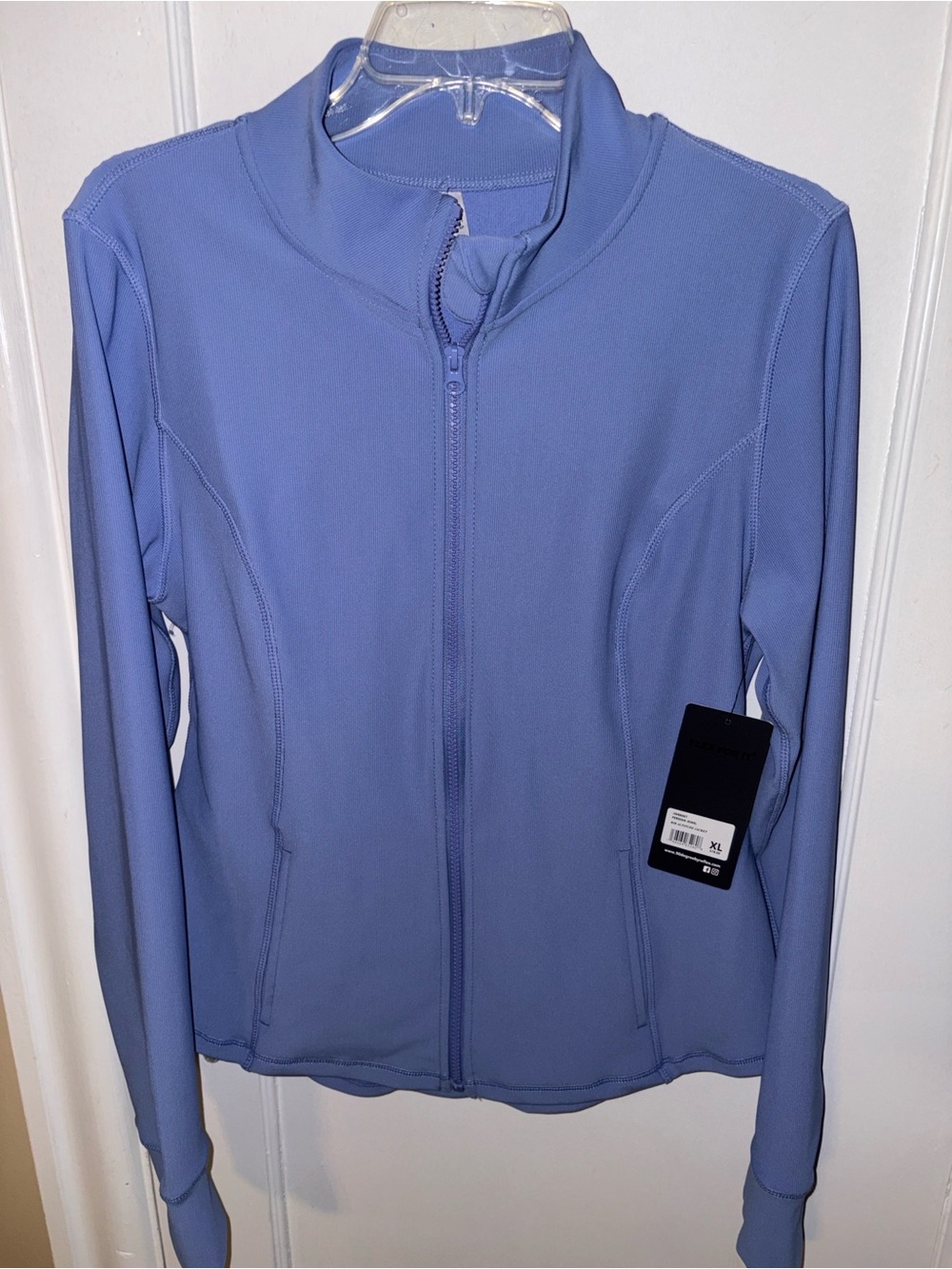 NWT Blue Full-Zip Utility Jacket   Size XL